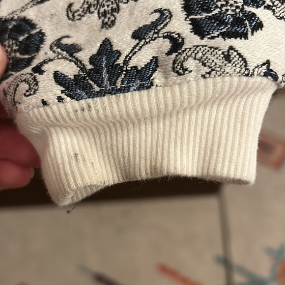 3-4T blue damask bomber. Janie and Jack - Picture 4 of 9